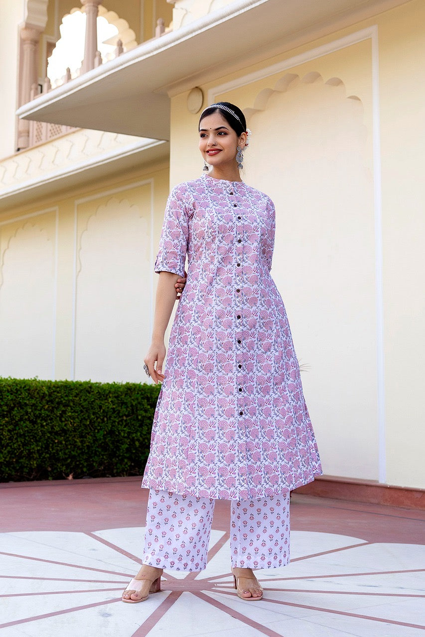Sunflower Summerish Cotton Coord set - The Jaipur Studio