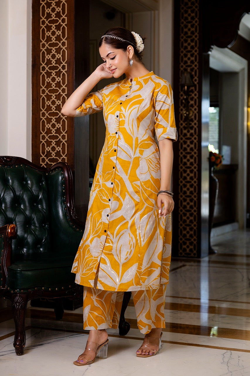 Premium Cotton Silk Casual Coord Set - The Jaipur Studio