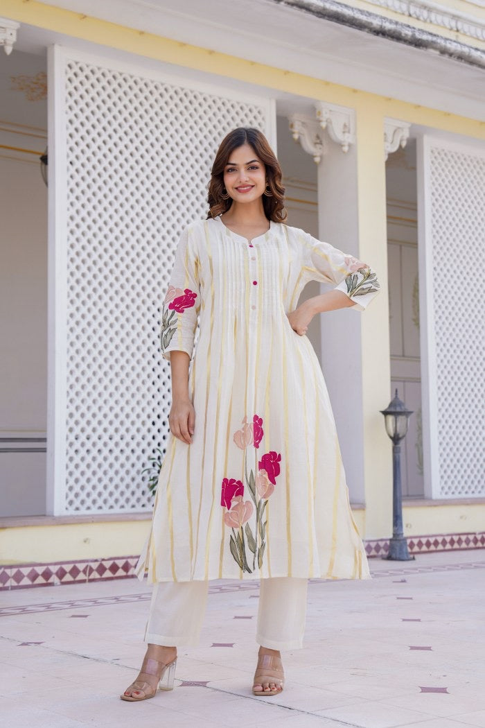 Felza Cotton A-line Pant Set - The Jaipur Studio