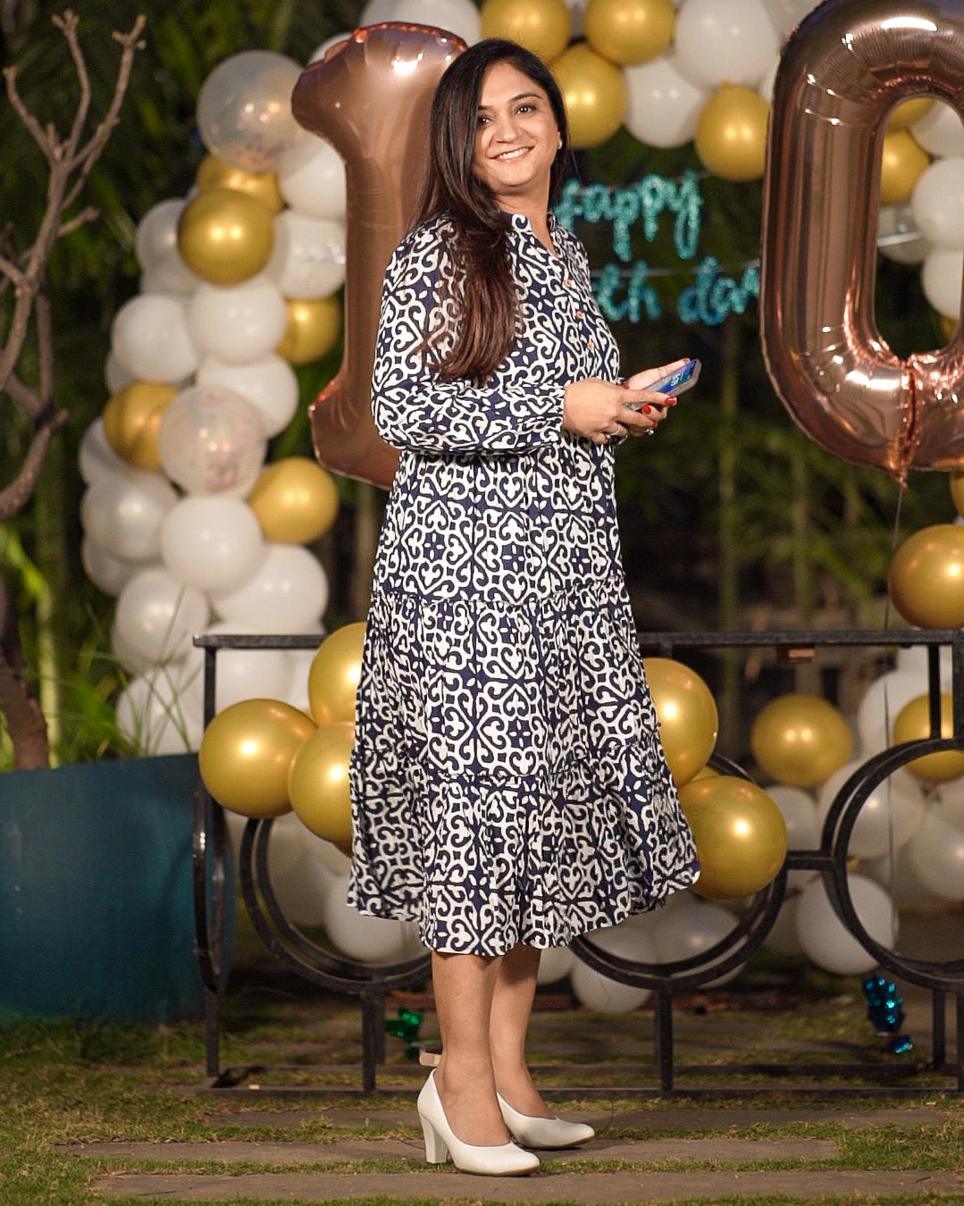 Cotton Casual Frill Dress - The Jaipur Studio