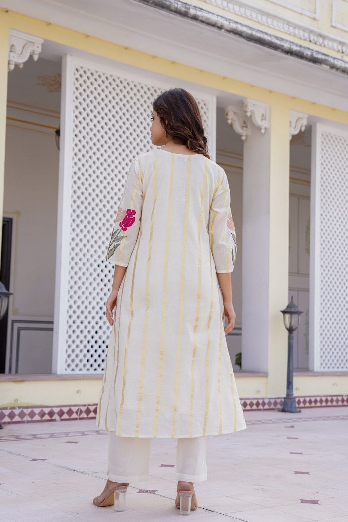 Felza Cotton A-line Pant Set - The Jaipur Studio