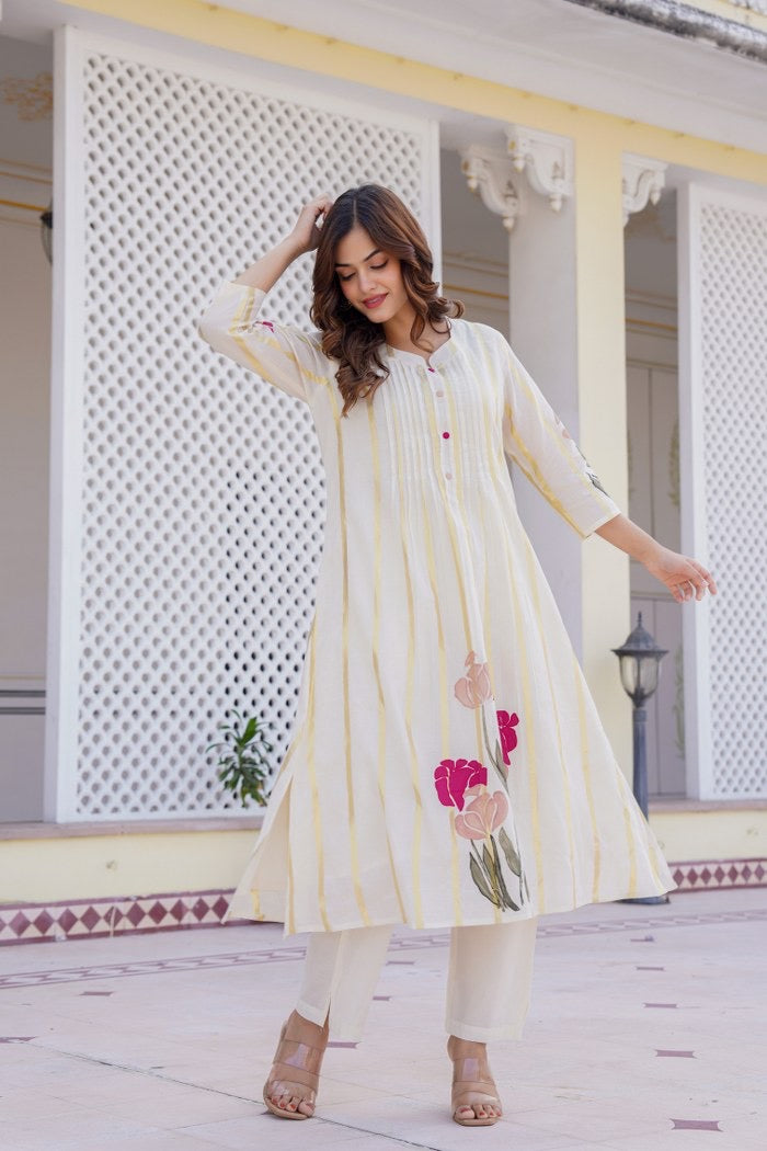 Felza Cotton A-line Pant Set - The Jaipur Studio
