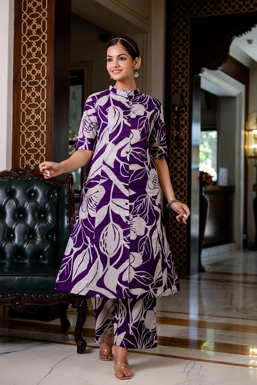 Premium Cotton Silk Casual Coord Set - The Jaipur Studio
