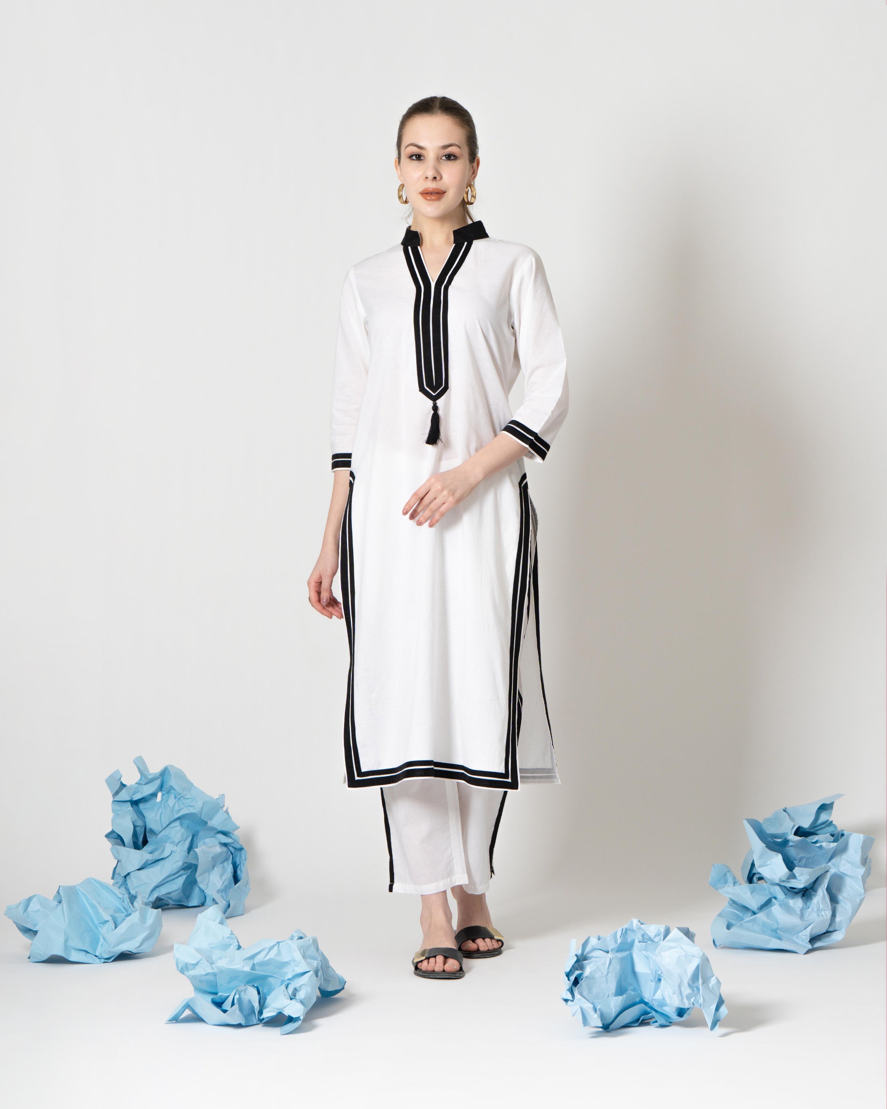Tanya Cotton Straight Coord Set - The Jaipur Studio