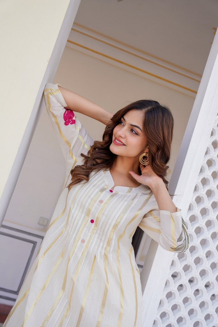 Felza Cotton A-line Pant Set - The Jaipur Studio