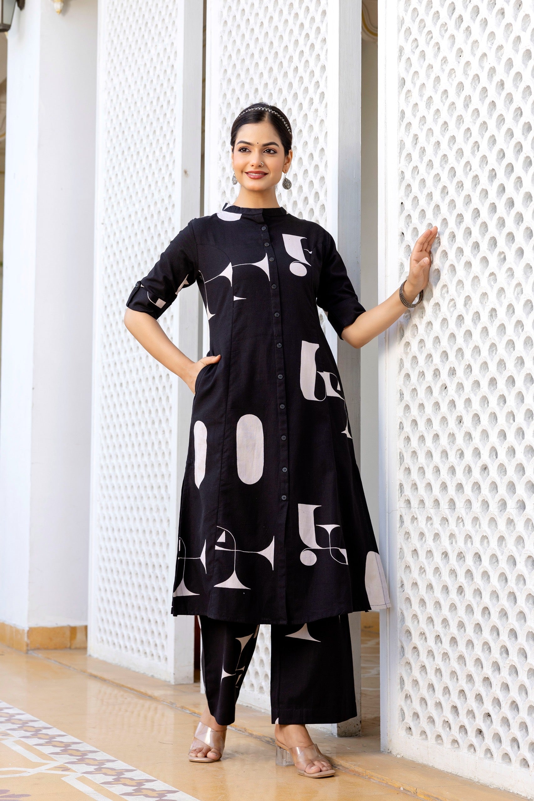 Varisha Cotton A-line Coord Set - The Jaipur Studio