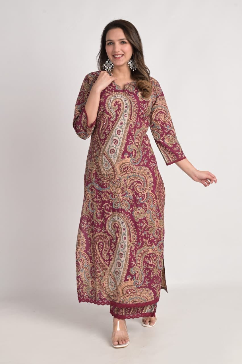 Kalamkari Embroidered Cotton Coord Set - The Jaipur Studio