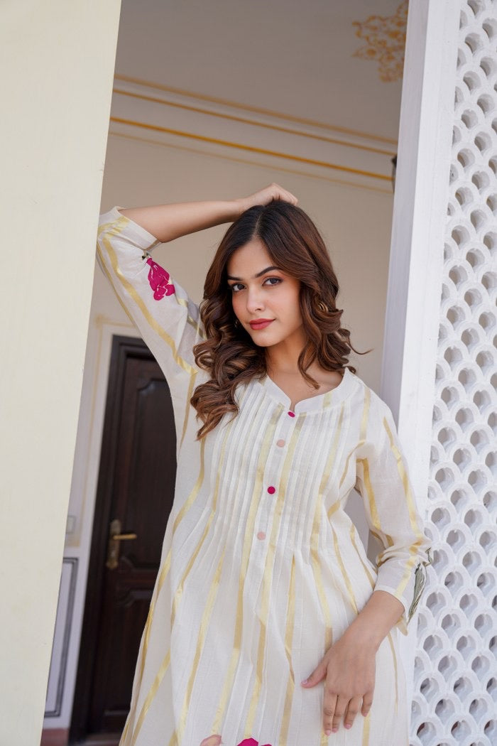 Felza Cotton A-line Pant Set - The Jaipur Studio