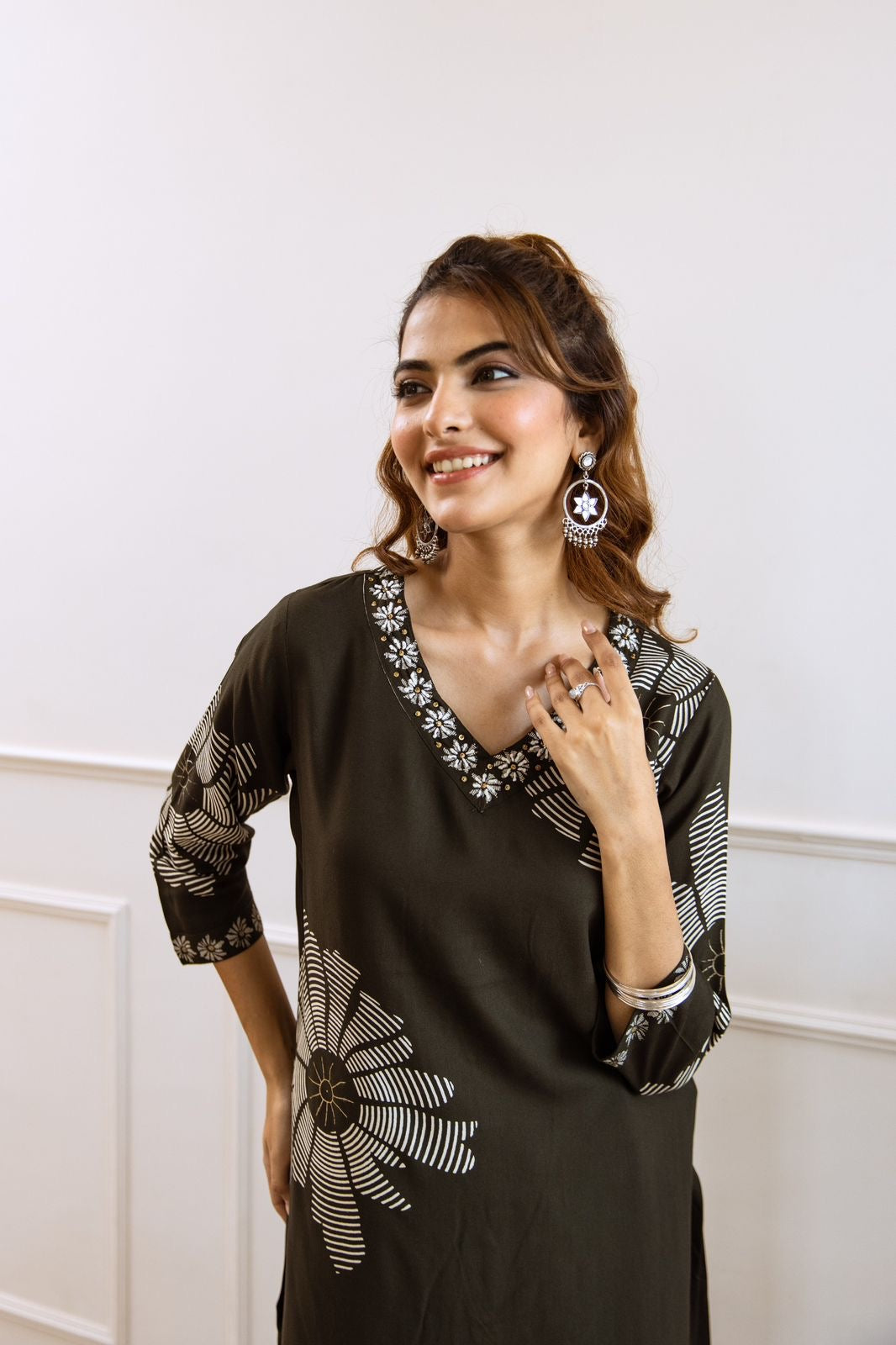 Tansi Rayon Embroidered Plazo Set - The Jaipur Studio