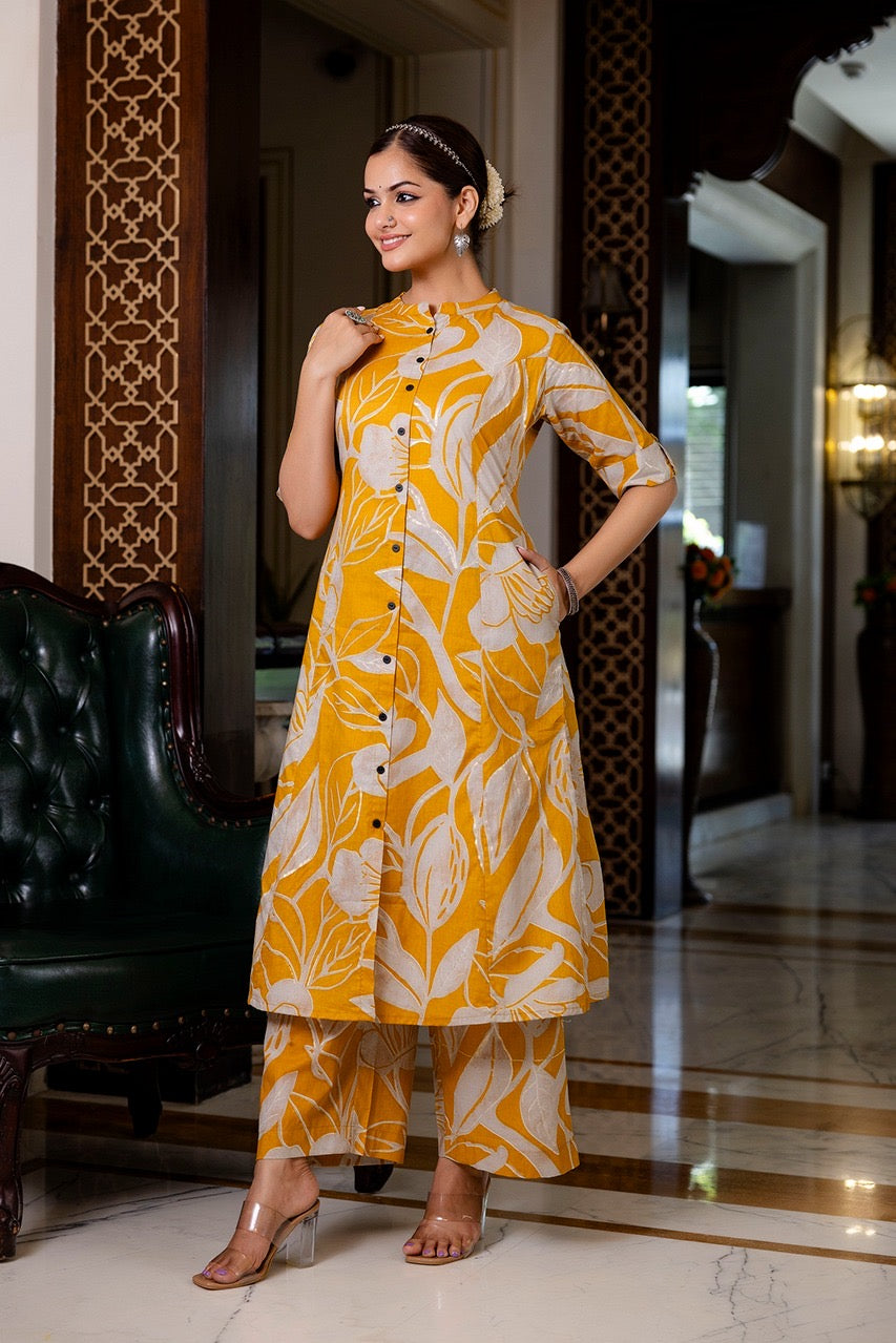 Premium Cotton Silk Casual Coord Set - The Jaipur Studio