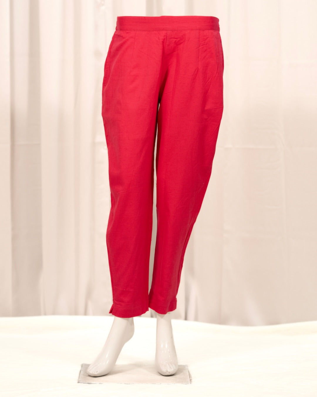 Breathable Cotton Straight Pants - The Jaipur Studio