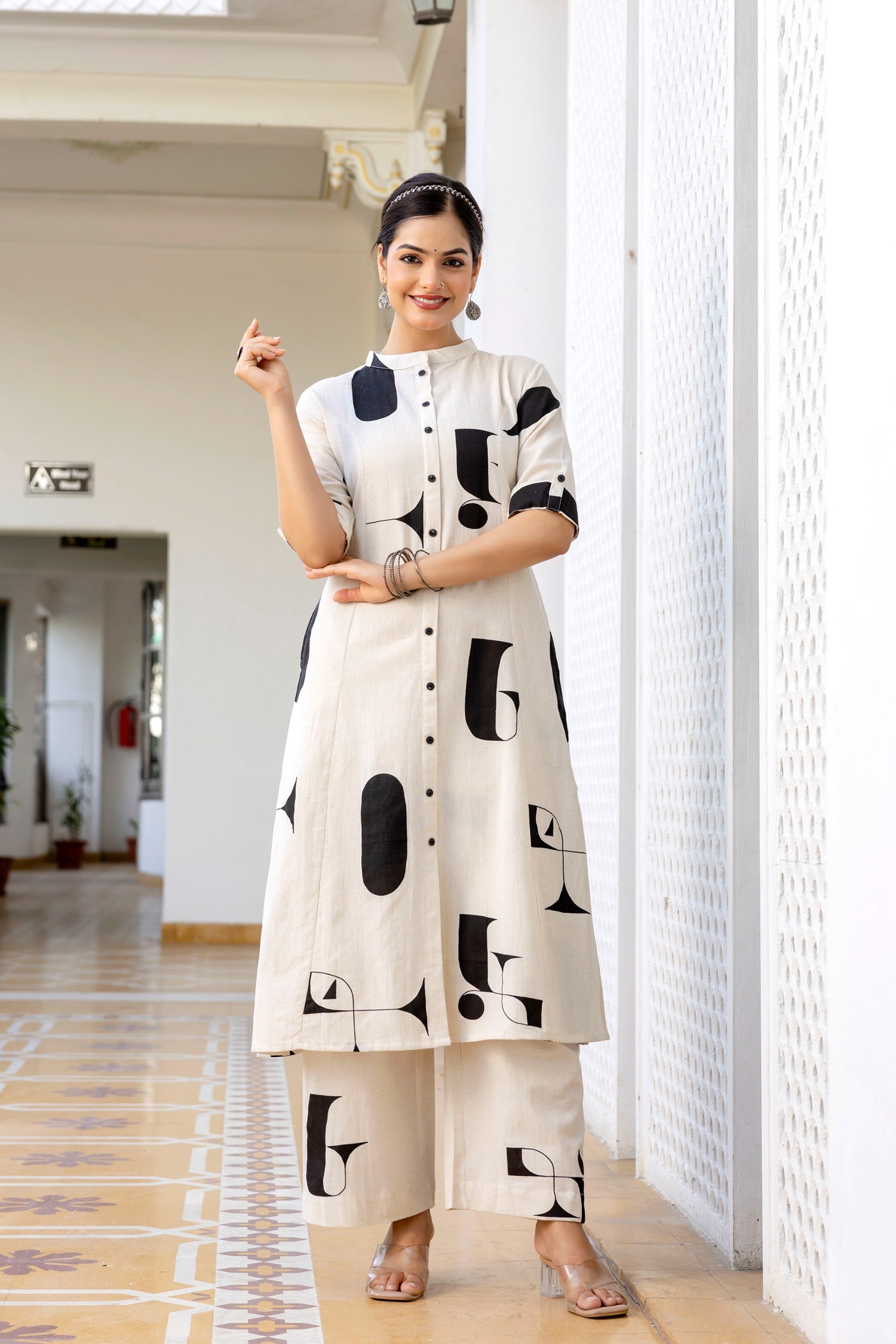 Varisha Cotton A-line Coord Set - The Jaipur Studio