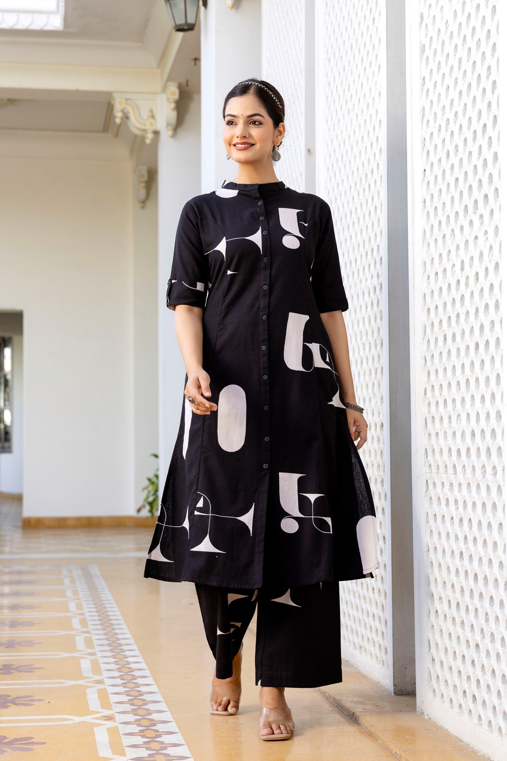 Varisha Cotton A-line Coord Set - The Jaipur Studio
