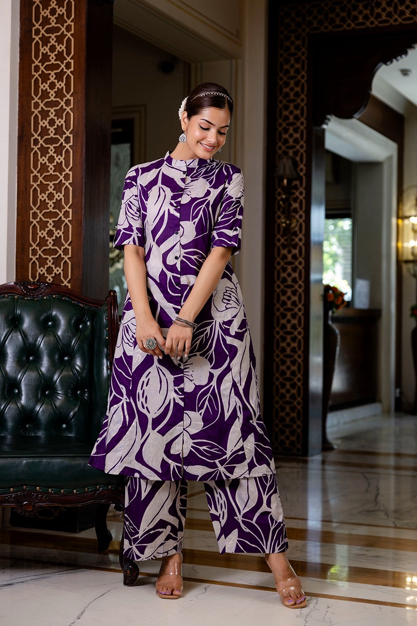 Premium Cotton Silk Casual Coord Set - The Jaipur Studio
