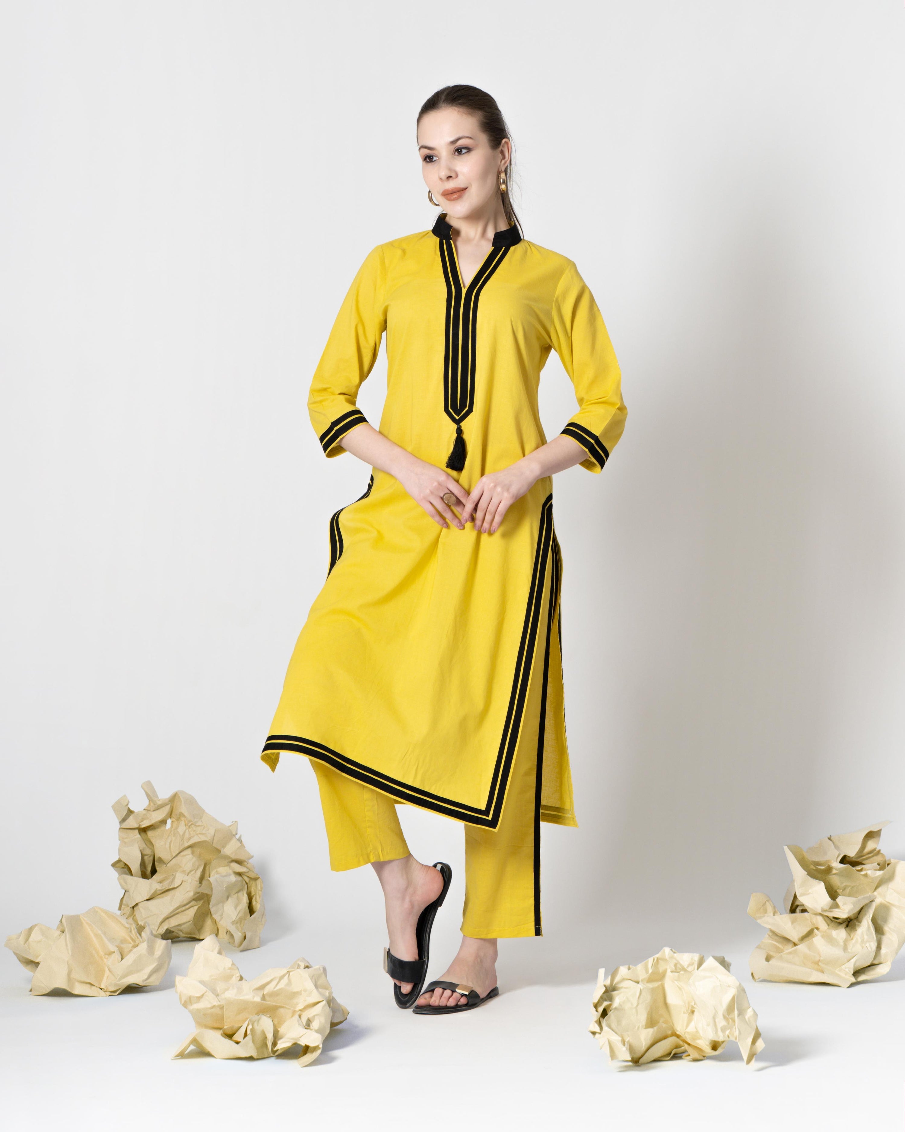 Tanya Cotton Straight Coord Set - The Jaipur Studio