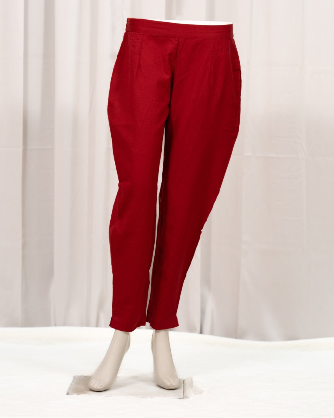 Breathable Cotton Straight Pants - The Jaipur Studio