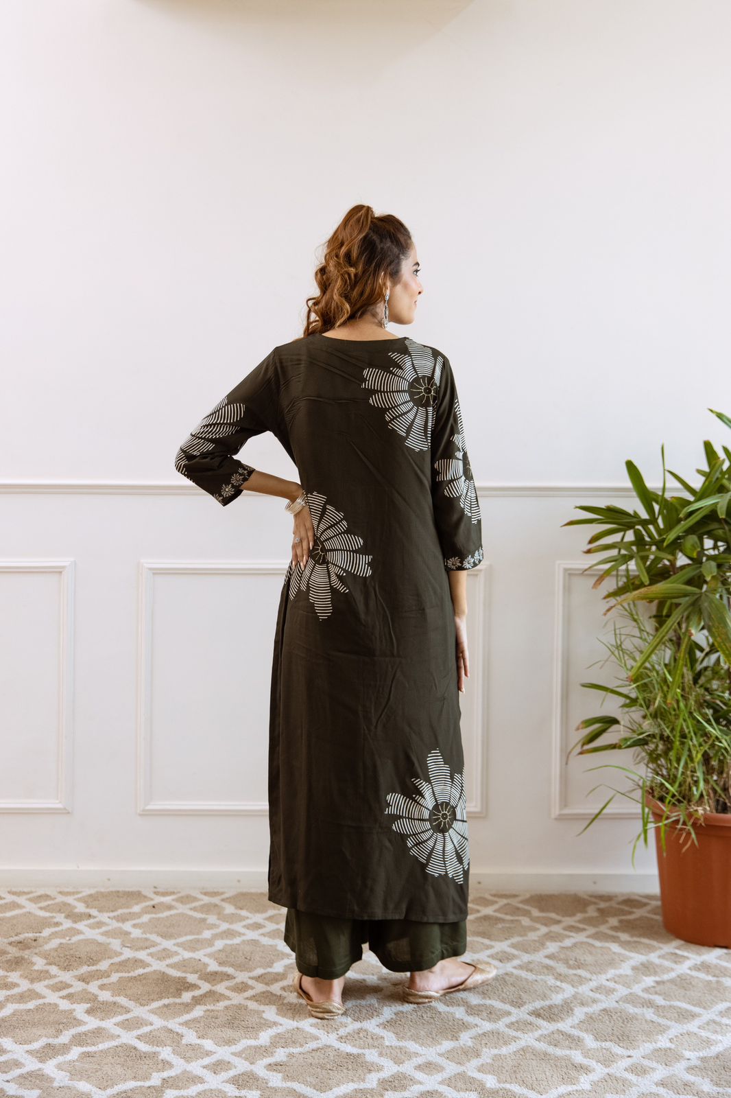Tansi Rayon Embroidered Plazo Set - The Jaipur Studio