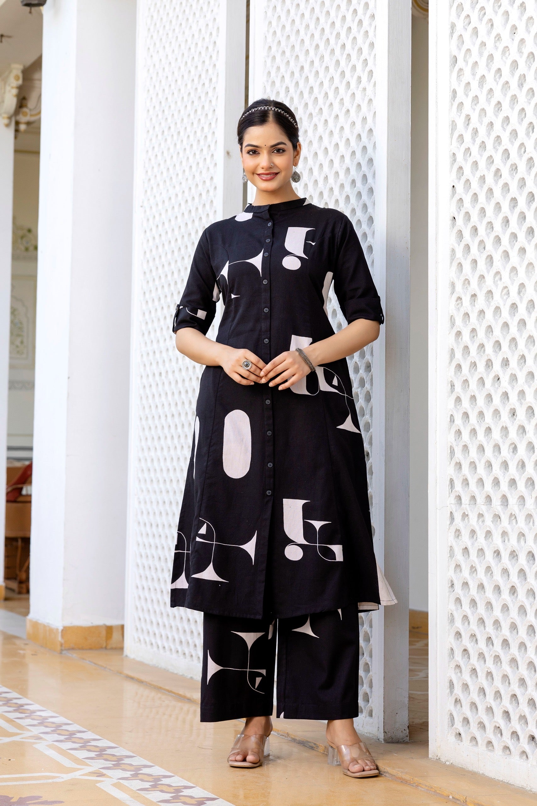Varisha Cotton A-line Coord Set - The Jaipur Studio
