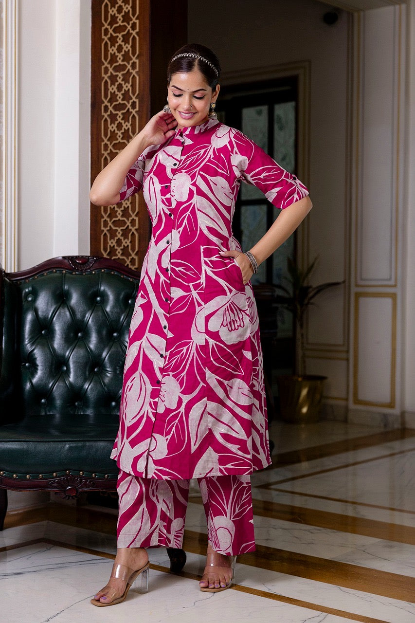 Premium Cotton Silk Casual Coord Set - The Jaipur Studio