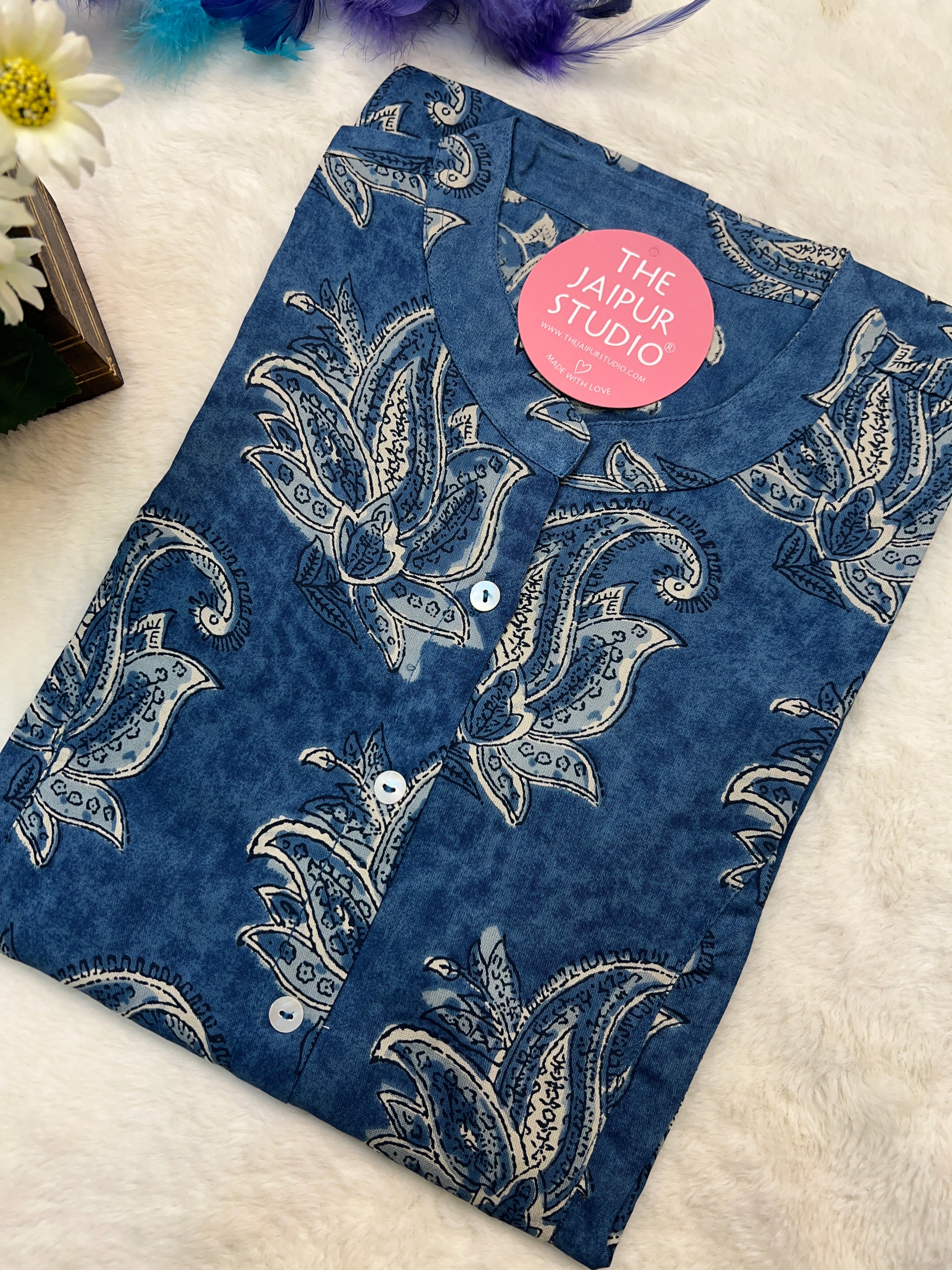 Casual Floral Short Tunic - The Jaipur Studio