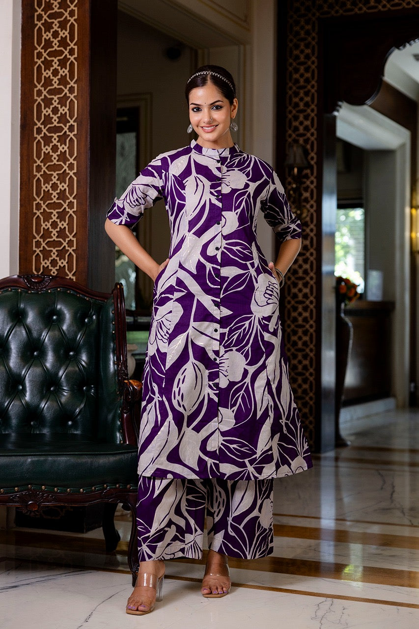 Premium Cotton Silk Casual Coord Set - The Jaipur Studio
