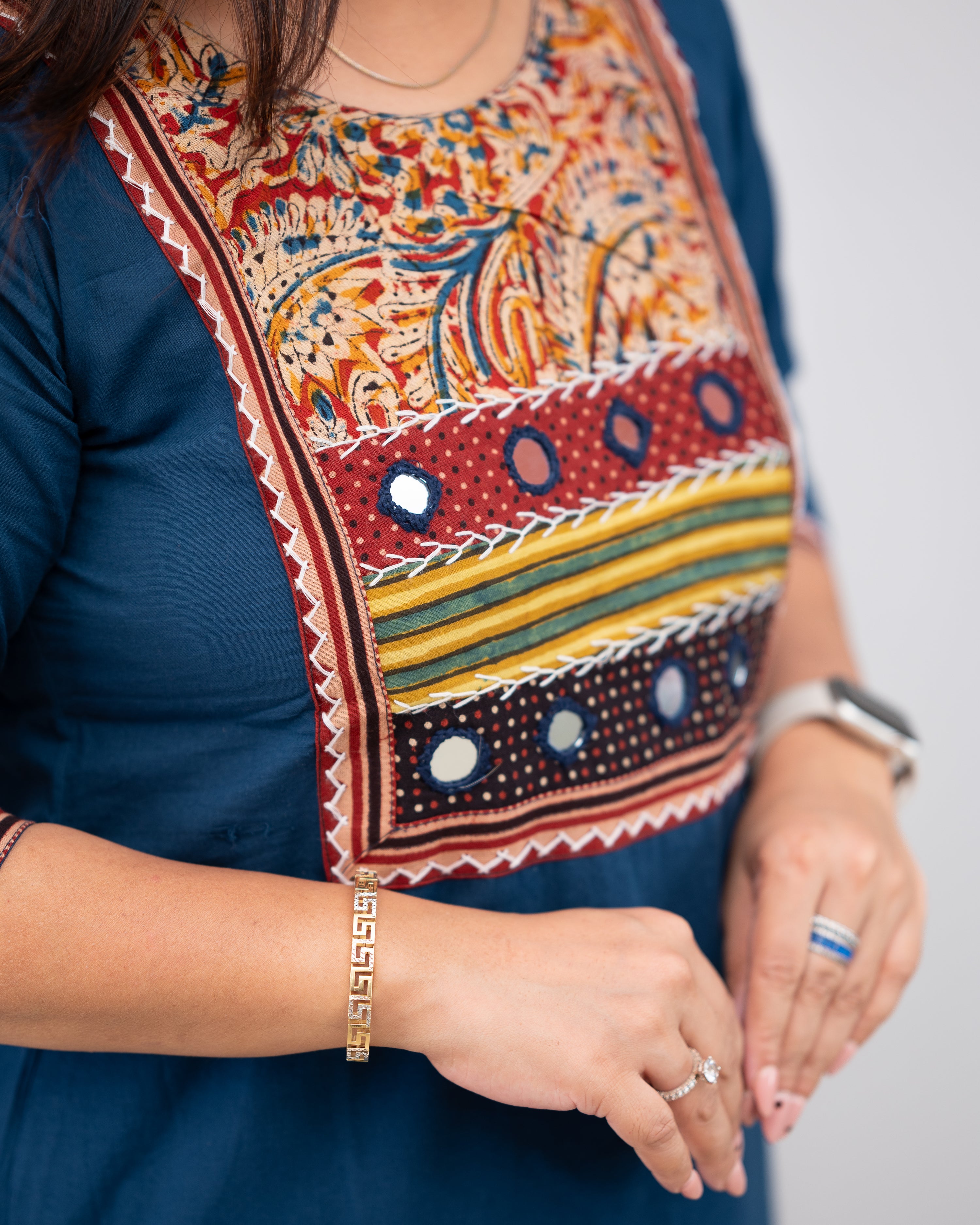 Niharika Hand Embroidered casual pant set - The Jaipur Studio