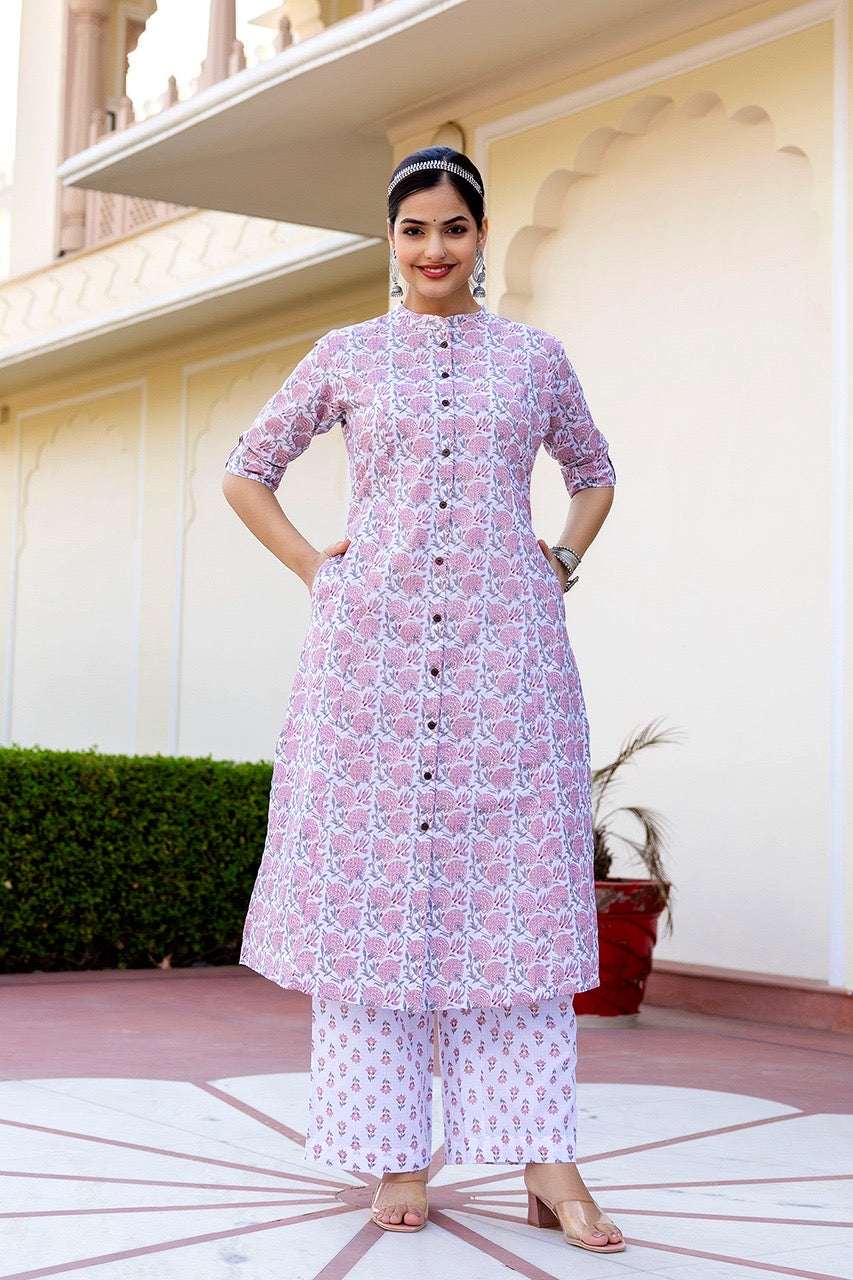 Sunflower Summerish Cotton Coord set - The Jaipur Studio