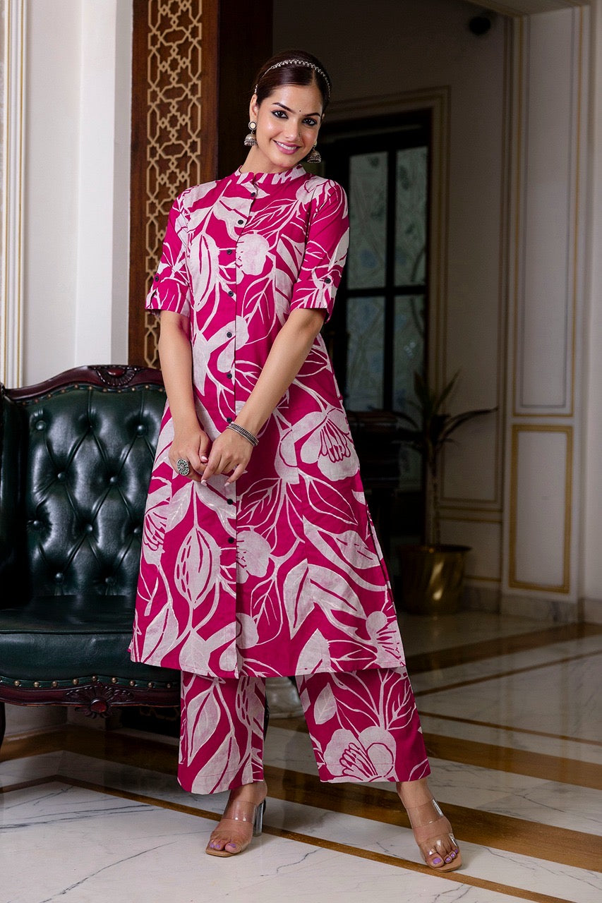 Premium Cotton Silk Casual Coord Set - The Jaipur Studio