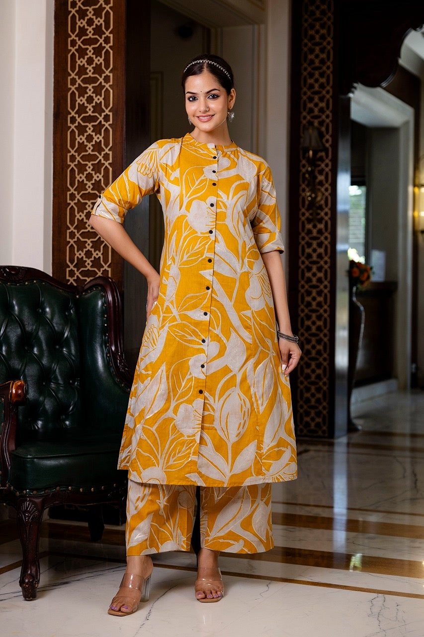 Premium Cotton Silk Casual Coord Set - The Jaipur Studio