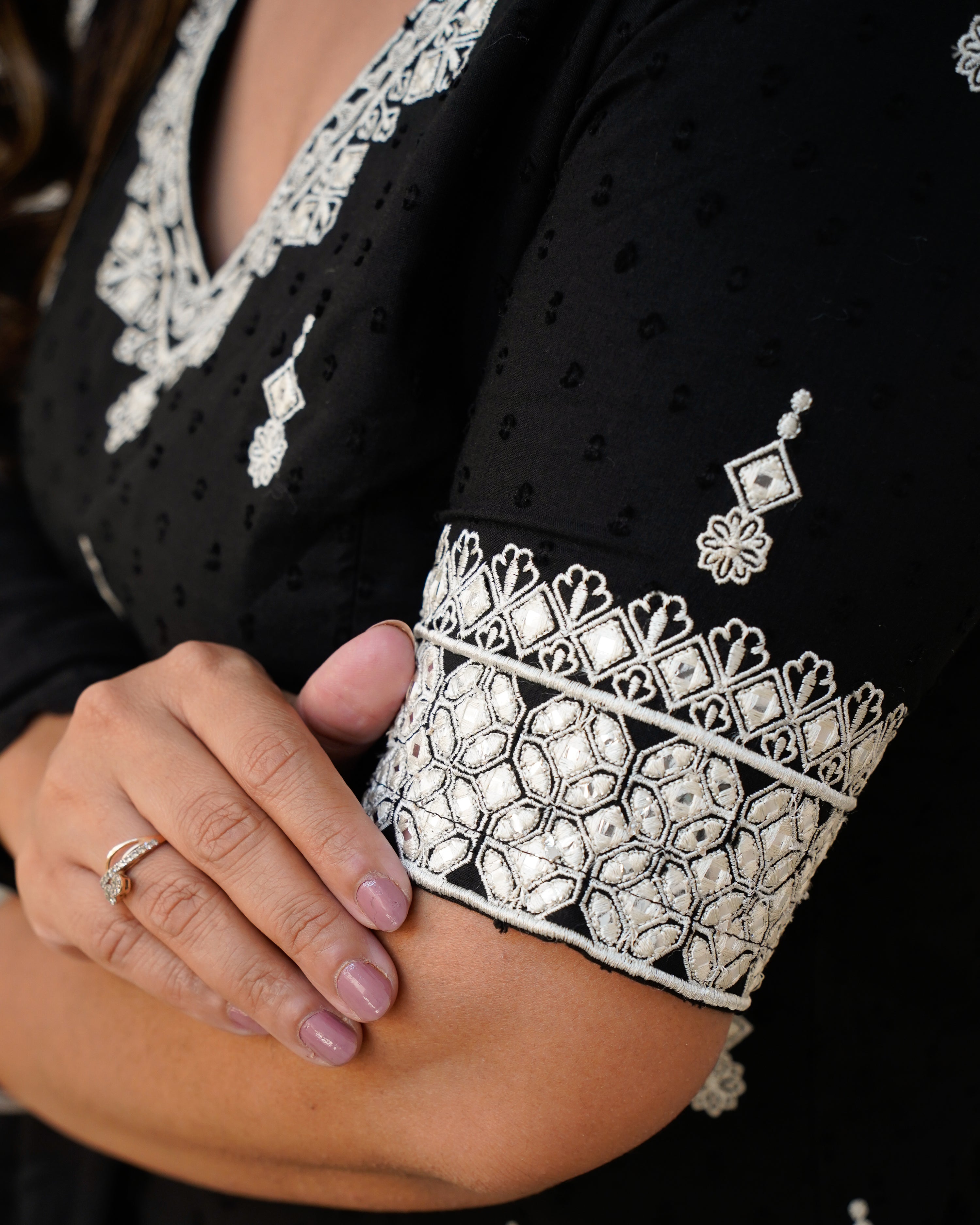 Parul Mul Cotton Embroidered Sharara Set - The Jaipur Studio
