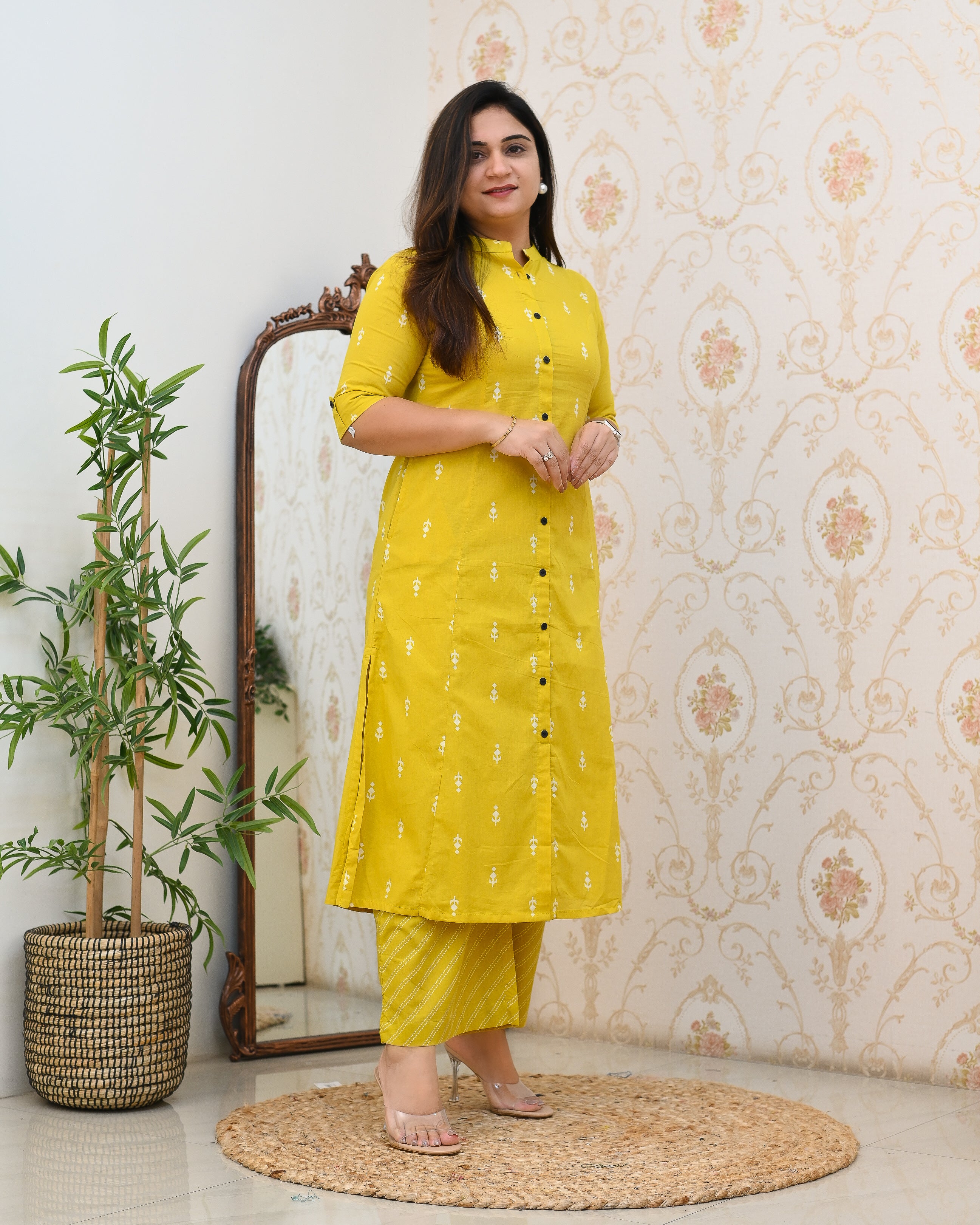 Cotton A-line Casual Coord Set - The Jaipur Studio