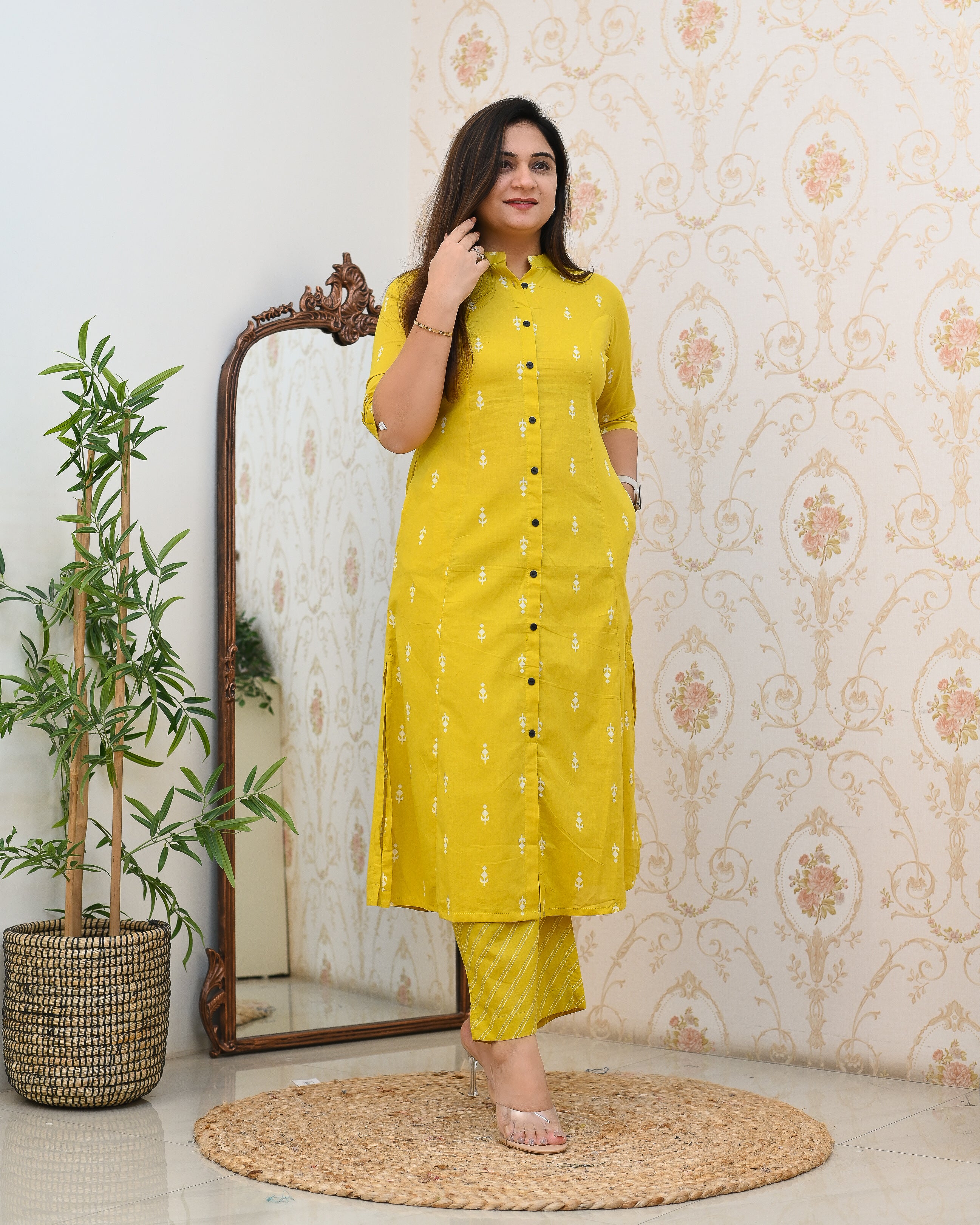 Cotton A-line Casual Coord Set - The Jaipur Studio