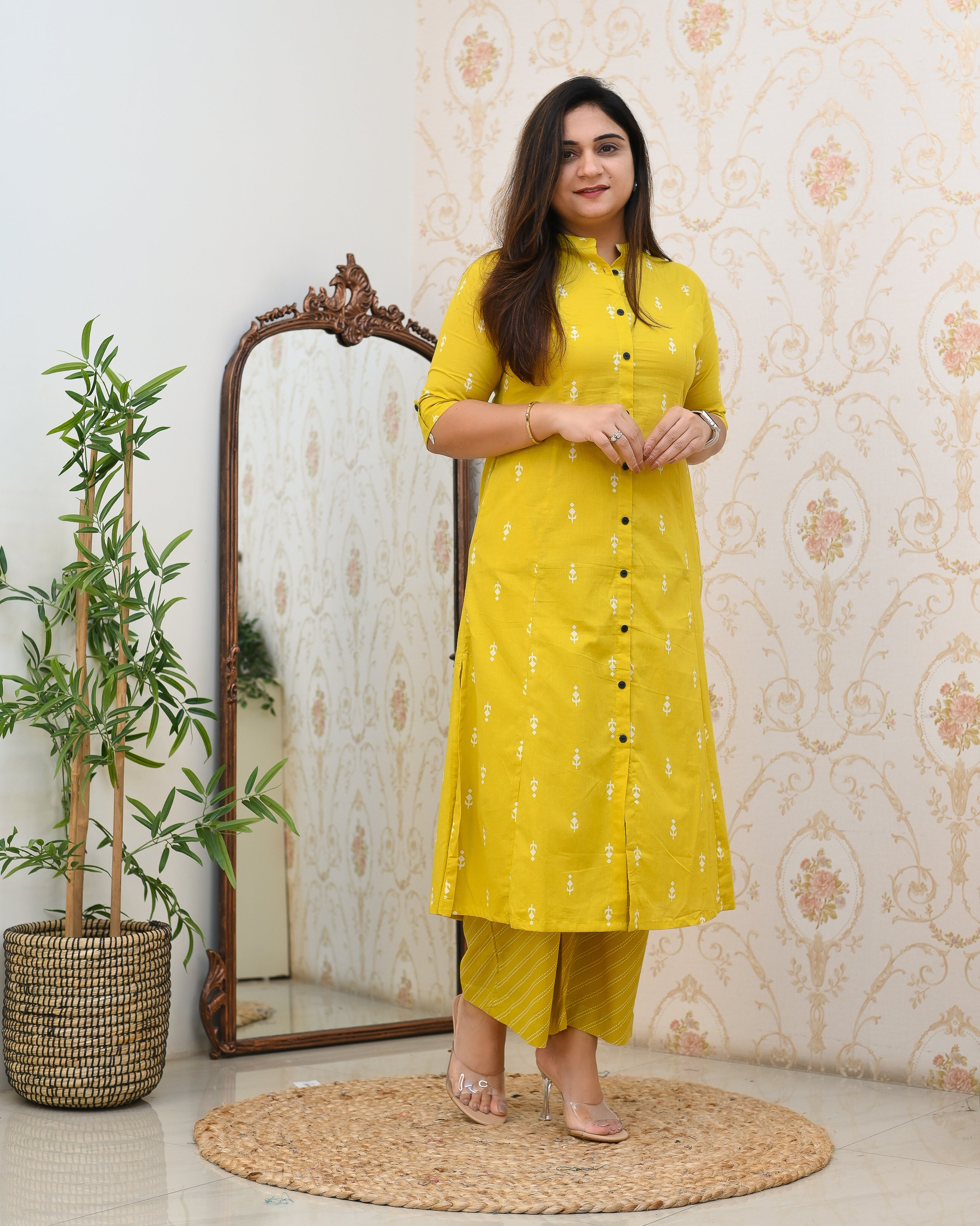 Cotton A-line Casual Coord Set - The Jaipur Studio