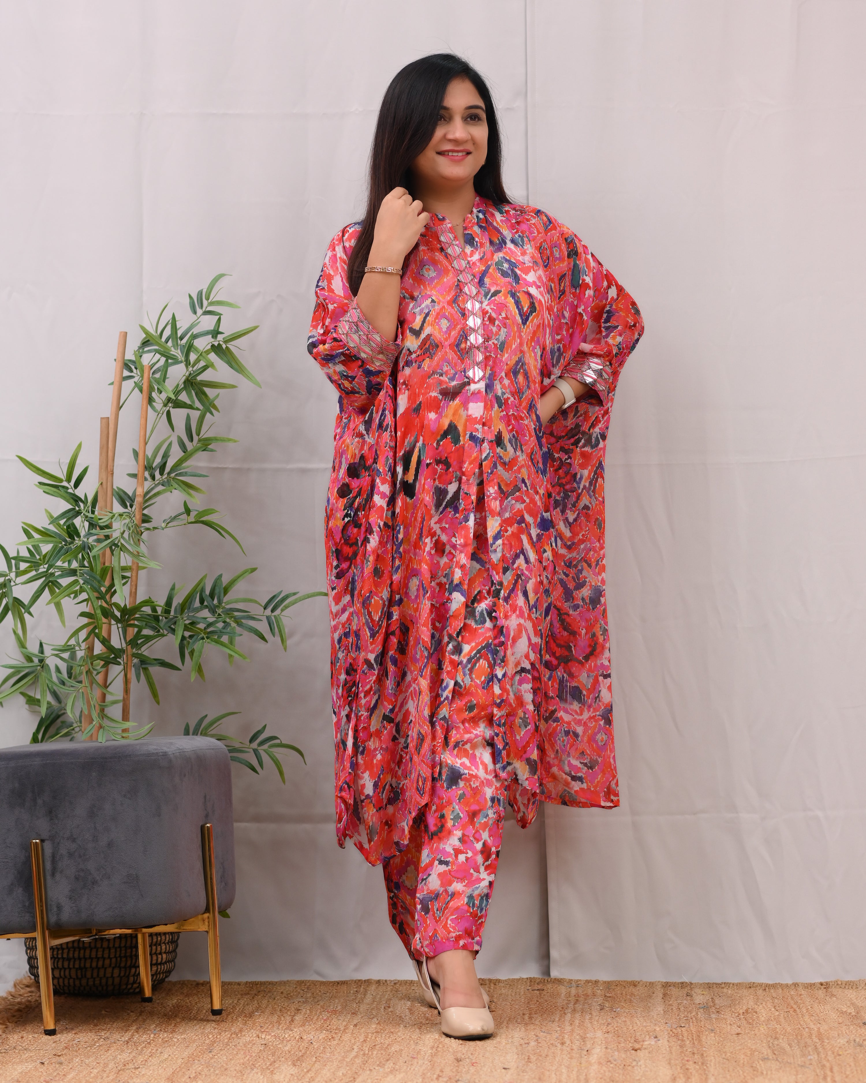 Miraya Chinnon Embroidered Indowestern Set - The Jaipur Studio