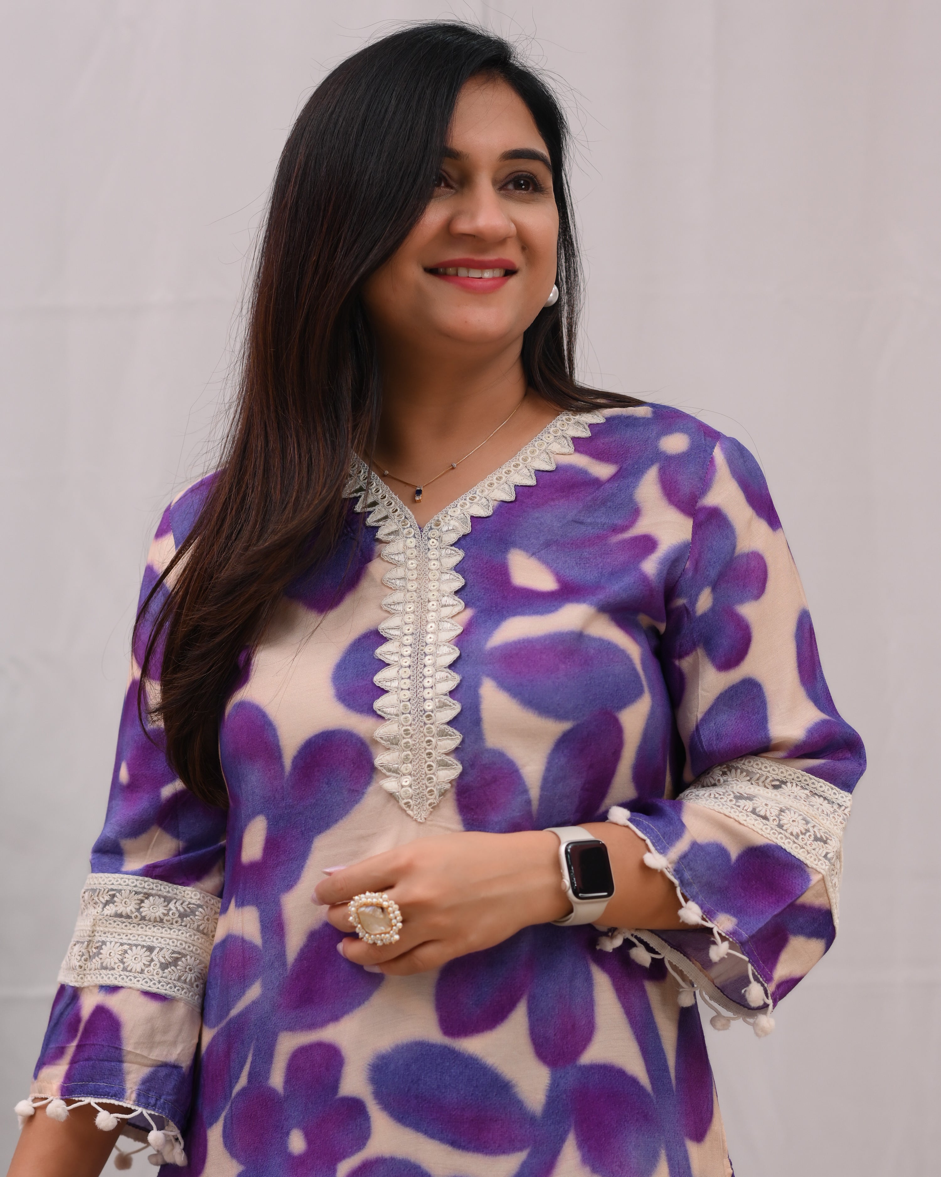 Namya Muslin Embroidered Plazo Set - The Jaipur Studio