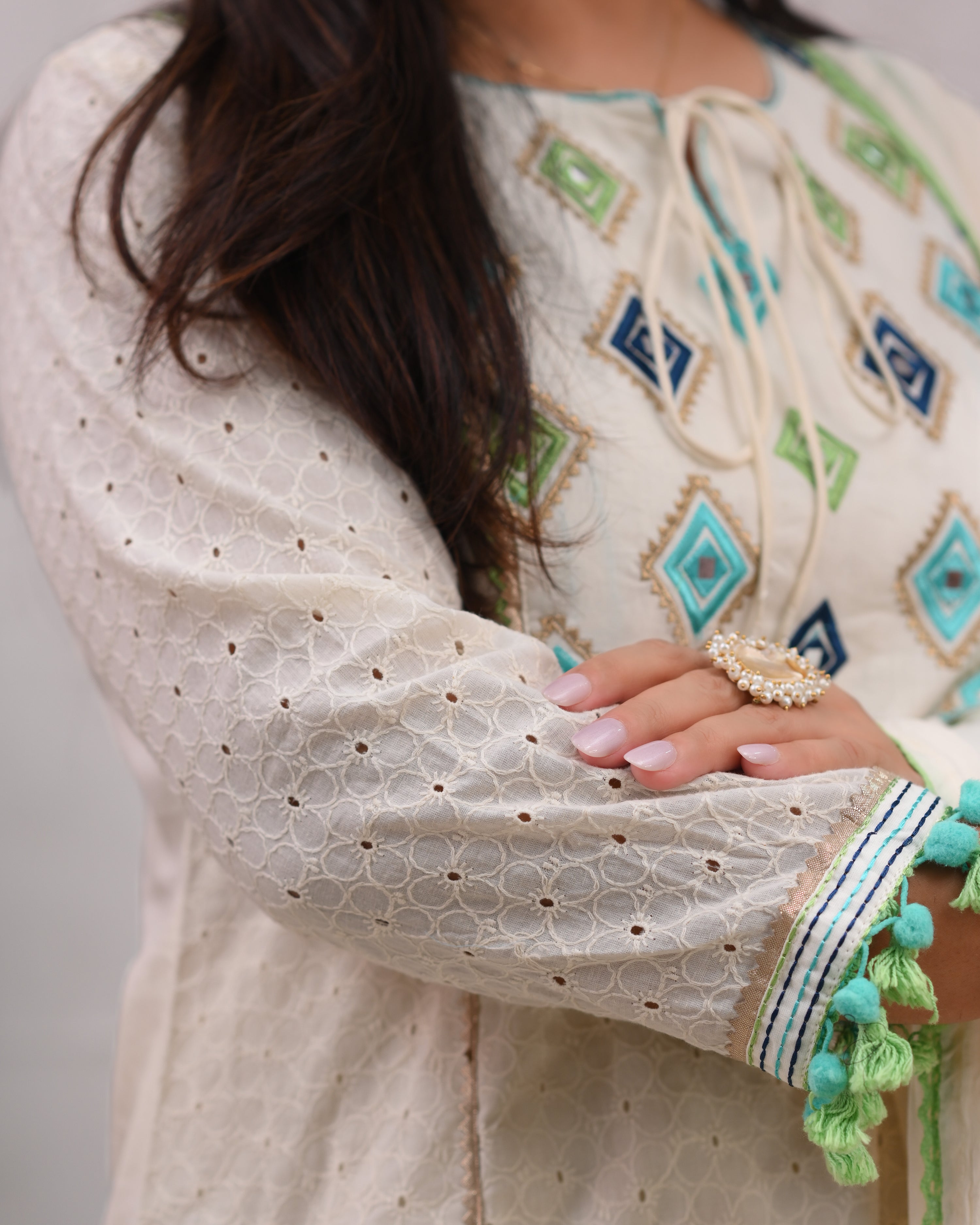 Aashi Cotton Sciffili Pakistani Suit - The Jaipur Studio