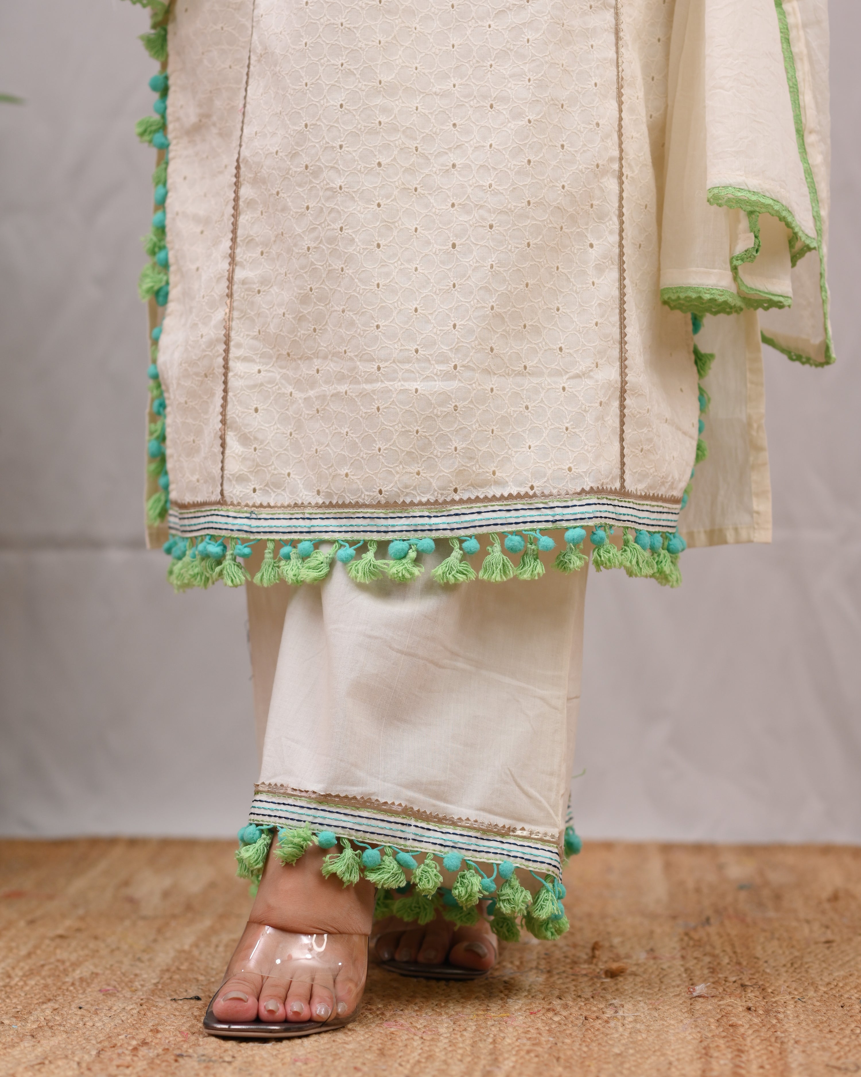 Aashi Cotton Sciffili Pakistani Suit - The Jaipur Studio