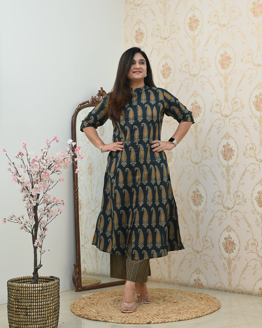 Kashish A-line Cotton Coord set - The Jaipur Studio