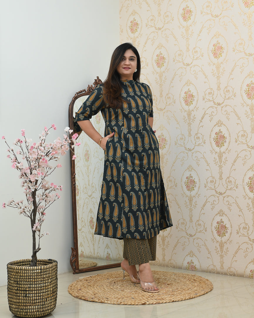 Kashish A-line Cotton Coord set - The Jaipur Studio