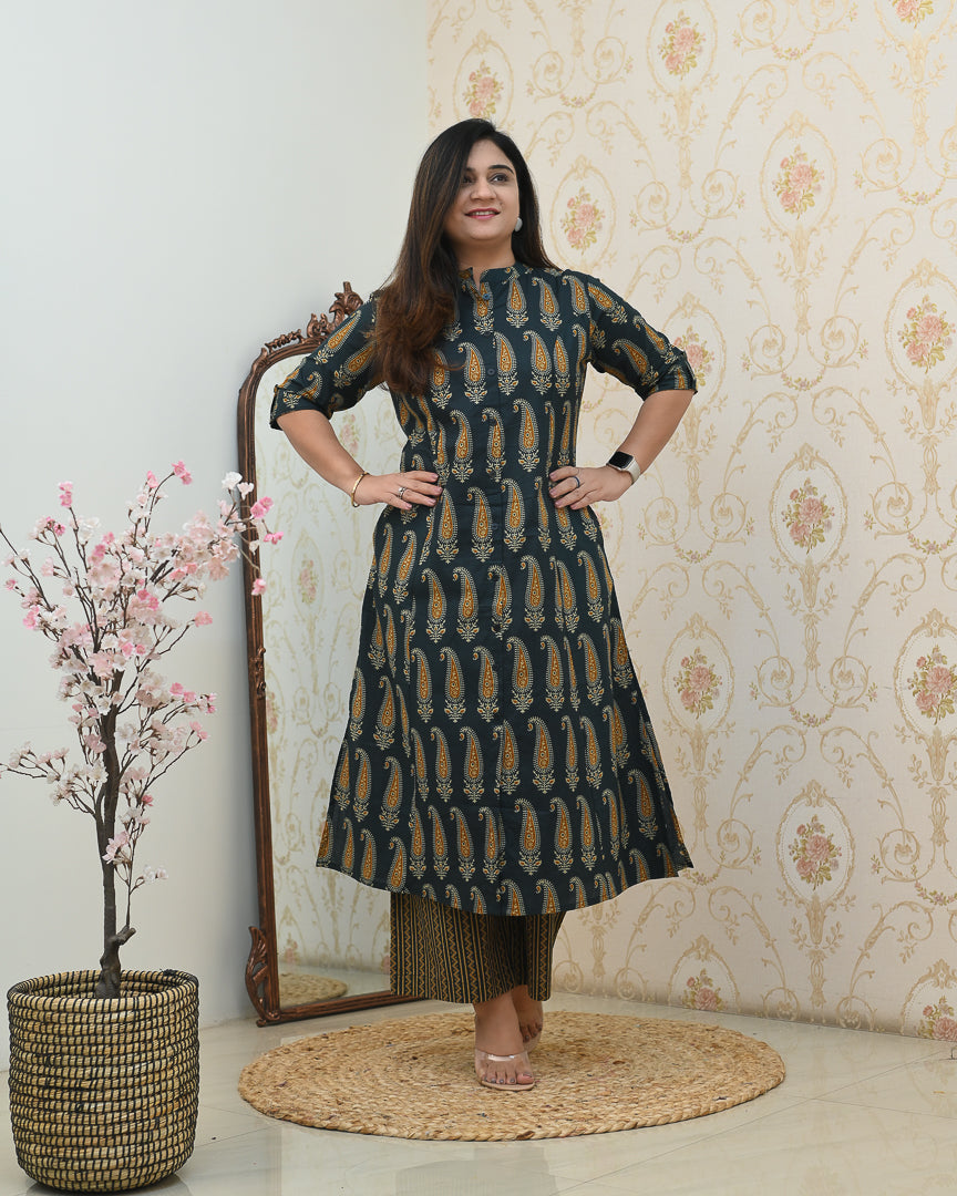 Kashish A-line Cotton Coord set - The Jaipur Studio