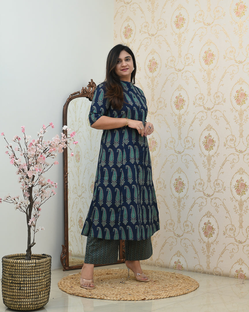 Kashish A-line Cotton Coord set - The Jaipur Studio