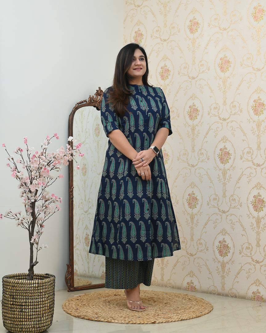 Kashish A-line Cotton Coord set - The Jaipur Studio