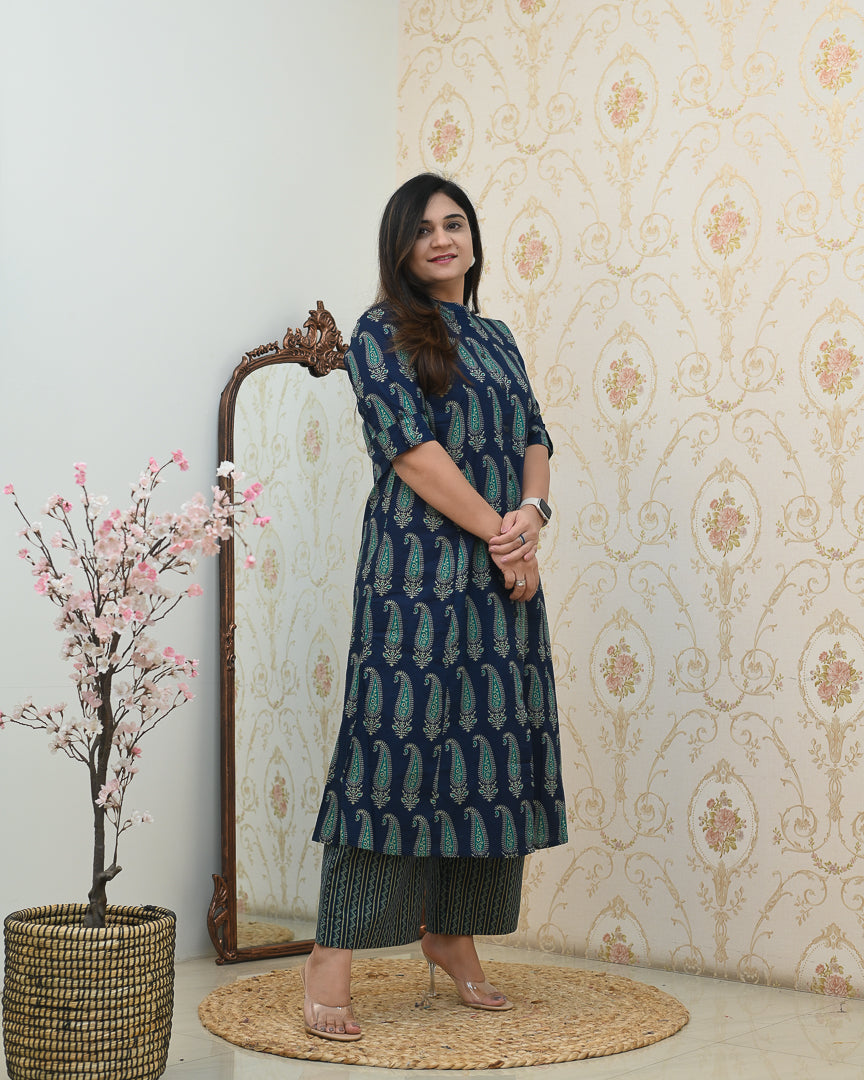 Kashish A-line Cotton Coord set - The Jaipur Studio