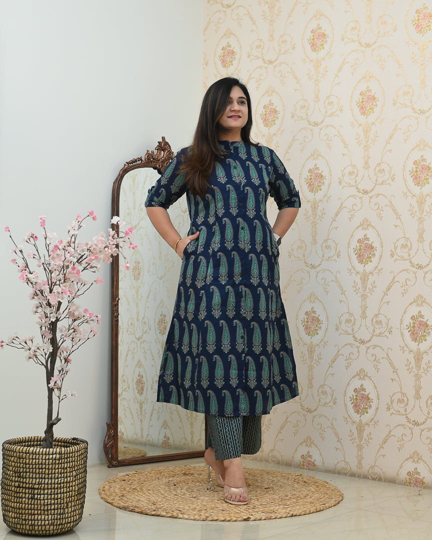 Kashish A-line Cotton Coord set - The Jaipur Studio
