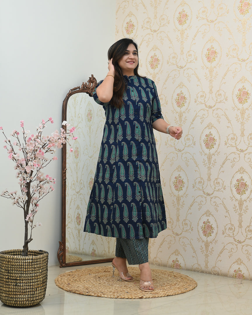 Kashish A-line Cotton Coord set - The Jaipur Studio