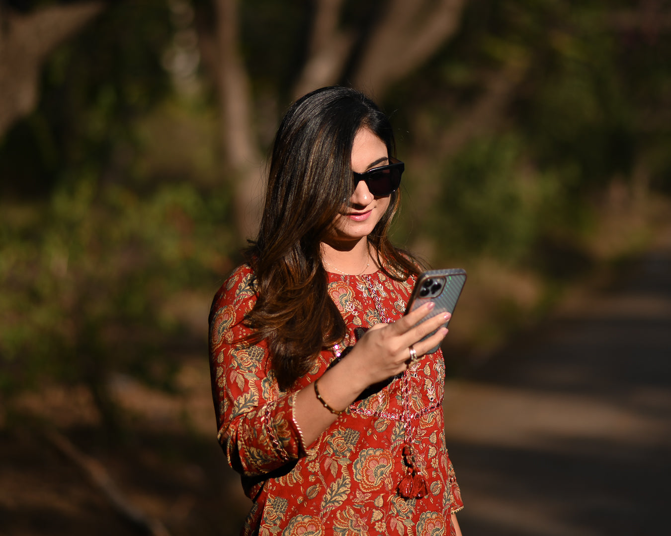 Cotton Floral Embroidered Casual Pant Set - The Jaipur Studio