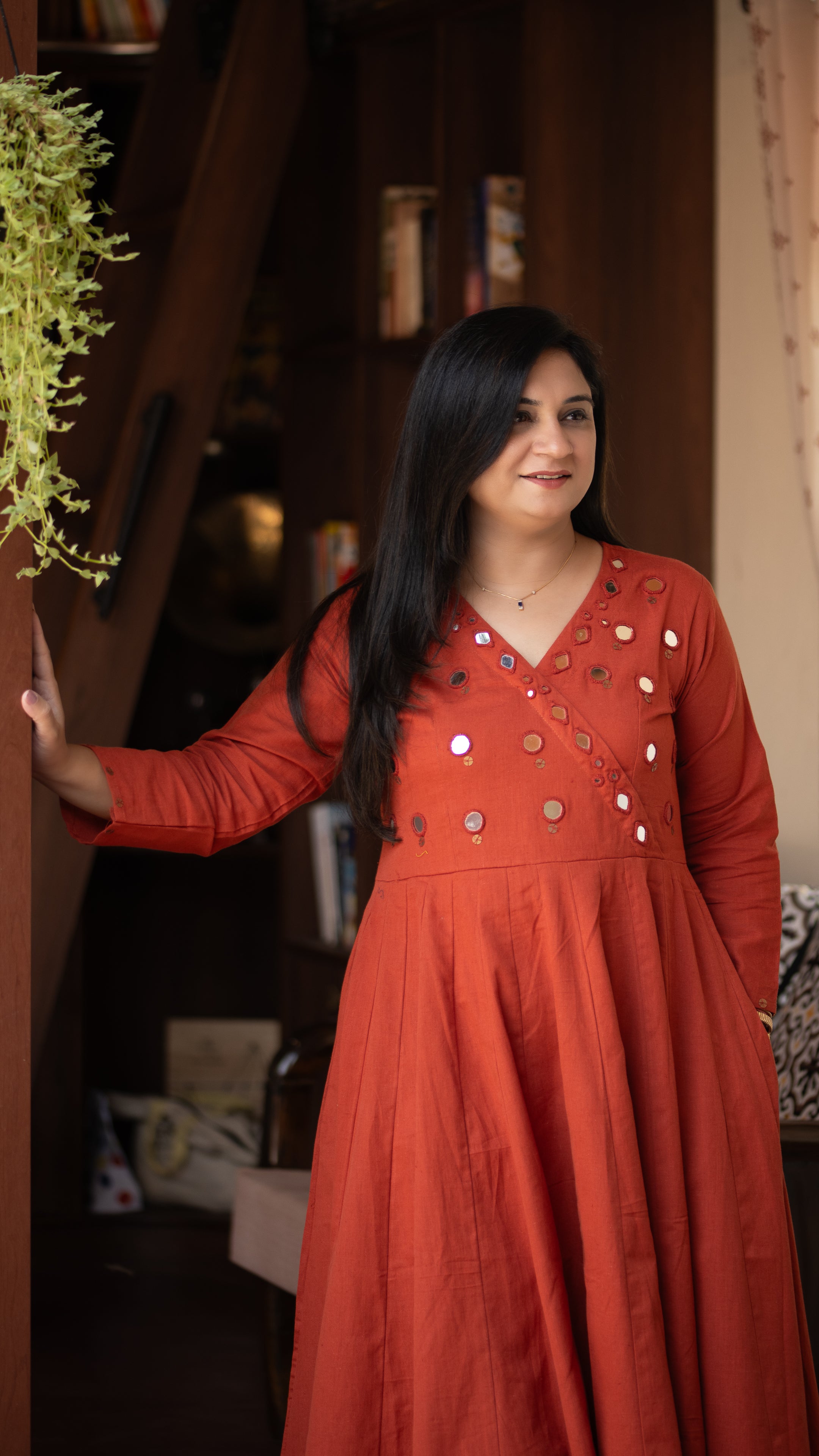 Giva Cotton Mirror Embroidered Plazo Set - The Jaipur Studio