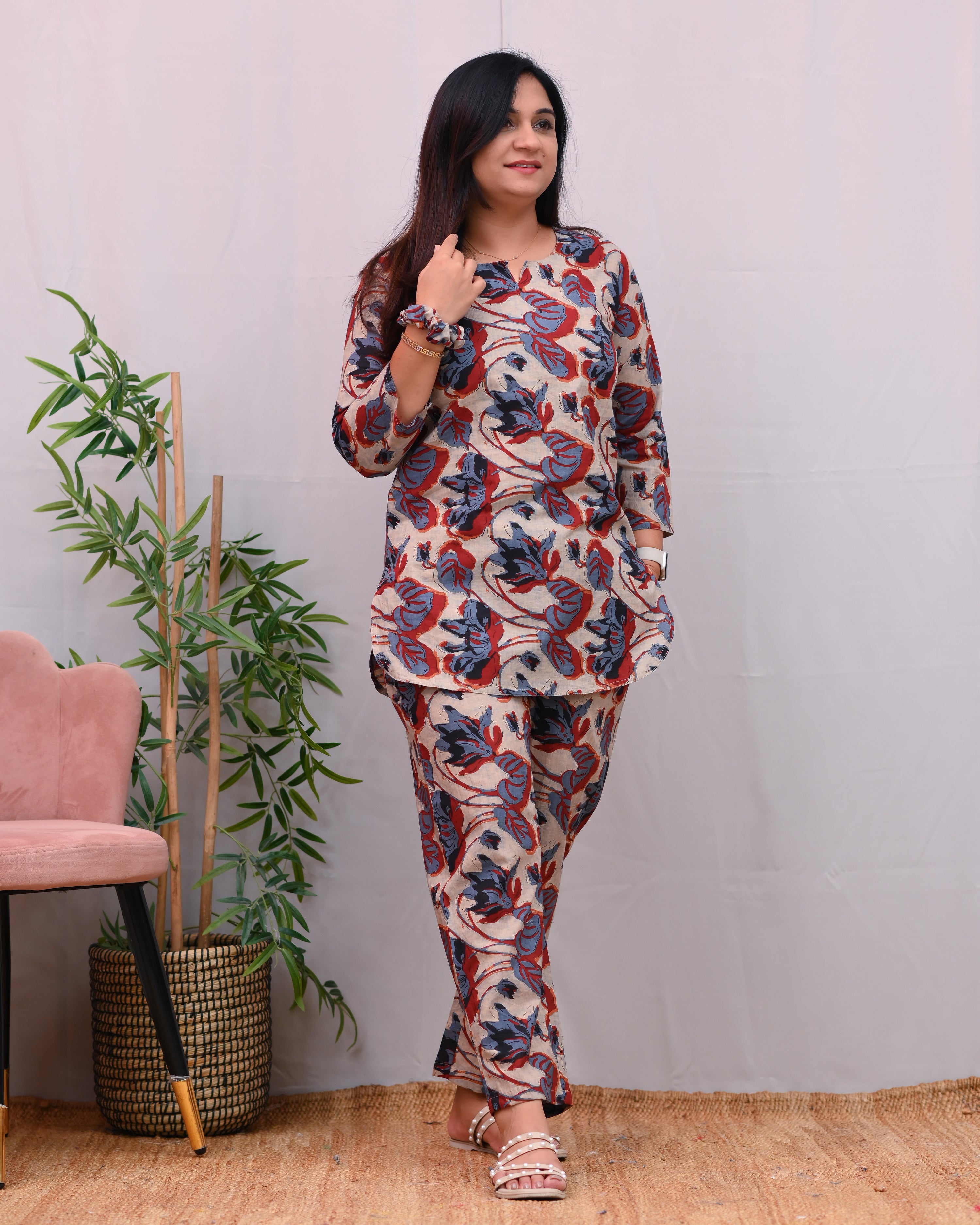 Sukoon Printed Cotton Coord Set - The Jaipur Studio