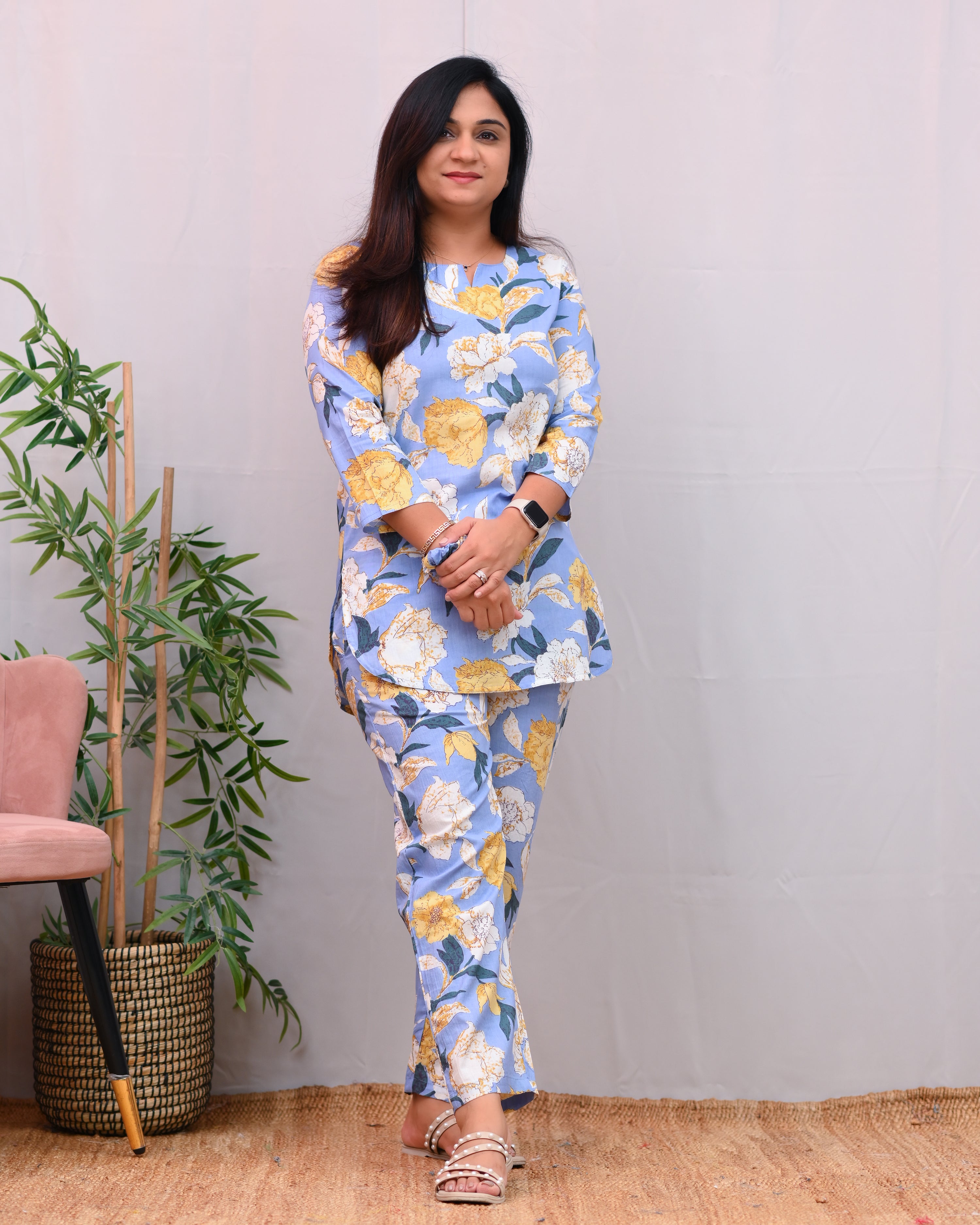 Sukoon Printed Cotton Coord Set - The Jaipur Studio