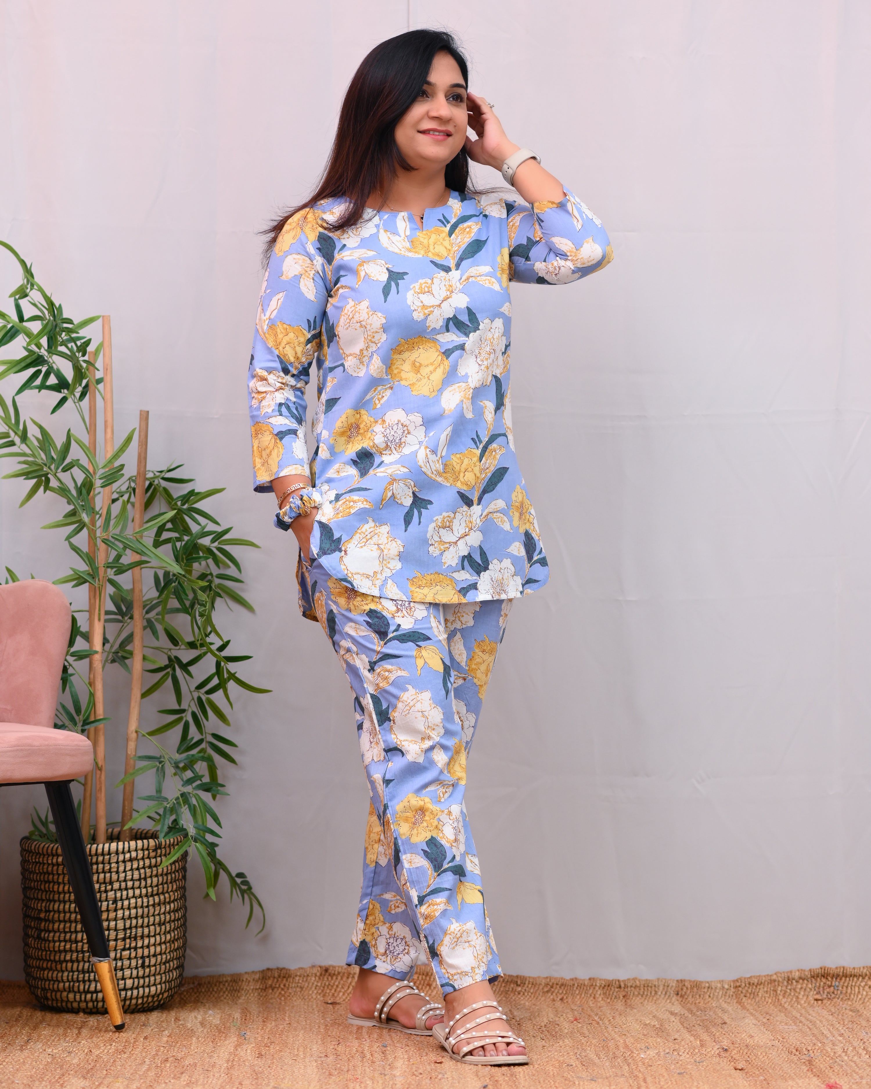 Sukoon Printed Cotton Coord Set - The Jaipur Studio